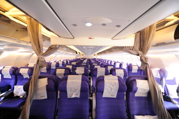 Blick in die Economy Class Blick in die Economy Class