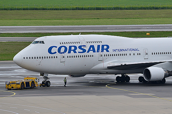 Corsair Boeing 747-400 Closeup F-HSEA_1 Foto PA Austrian Wings Media Crew