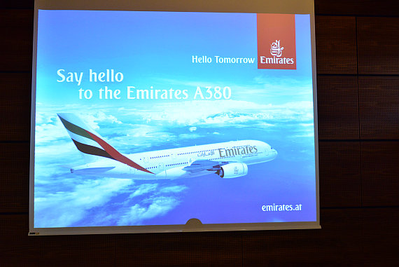 Emirates A380 ERstlandung_Präsentation_PA Austrian Wings Media Crew