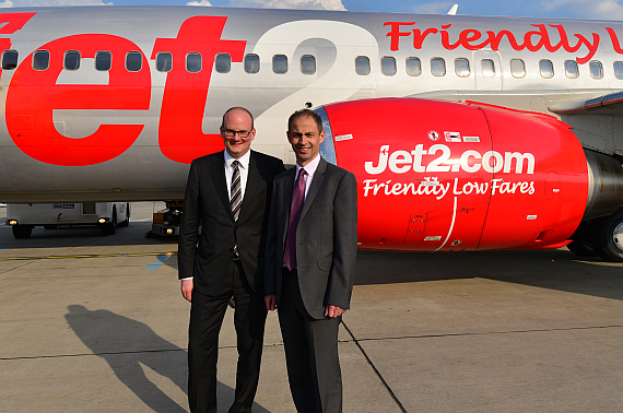 Jet2 Erstlandung Flughafen Wien Boeing 737-300 G-CELK Julian Jäger Foto PA Austrian Wings Media Crew