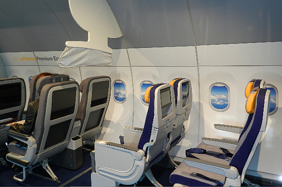 Links die Premium Eco, rechts die "klassische" Economy Class