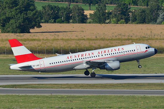 AUA Austrian Airlines Retro Airbus A320 OE-LBP Foto PA Austrian Wings Media Crew