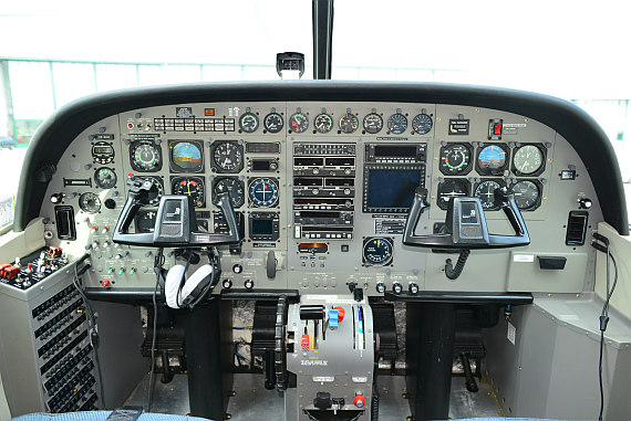Blick ins Cockpit der "Delta Mike".
