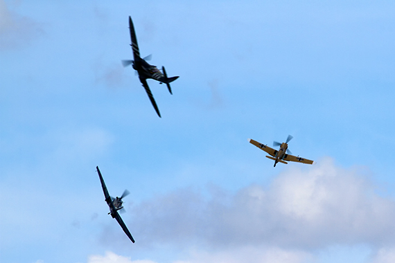 Eine Me-109 wird gejagt Eine Me-109 wird gejagt
