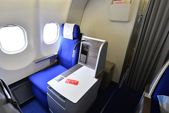 Business Class im A330. Business Class im A330.