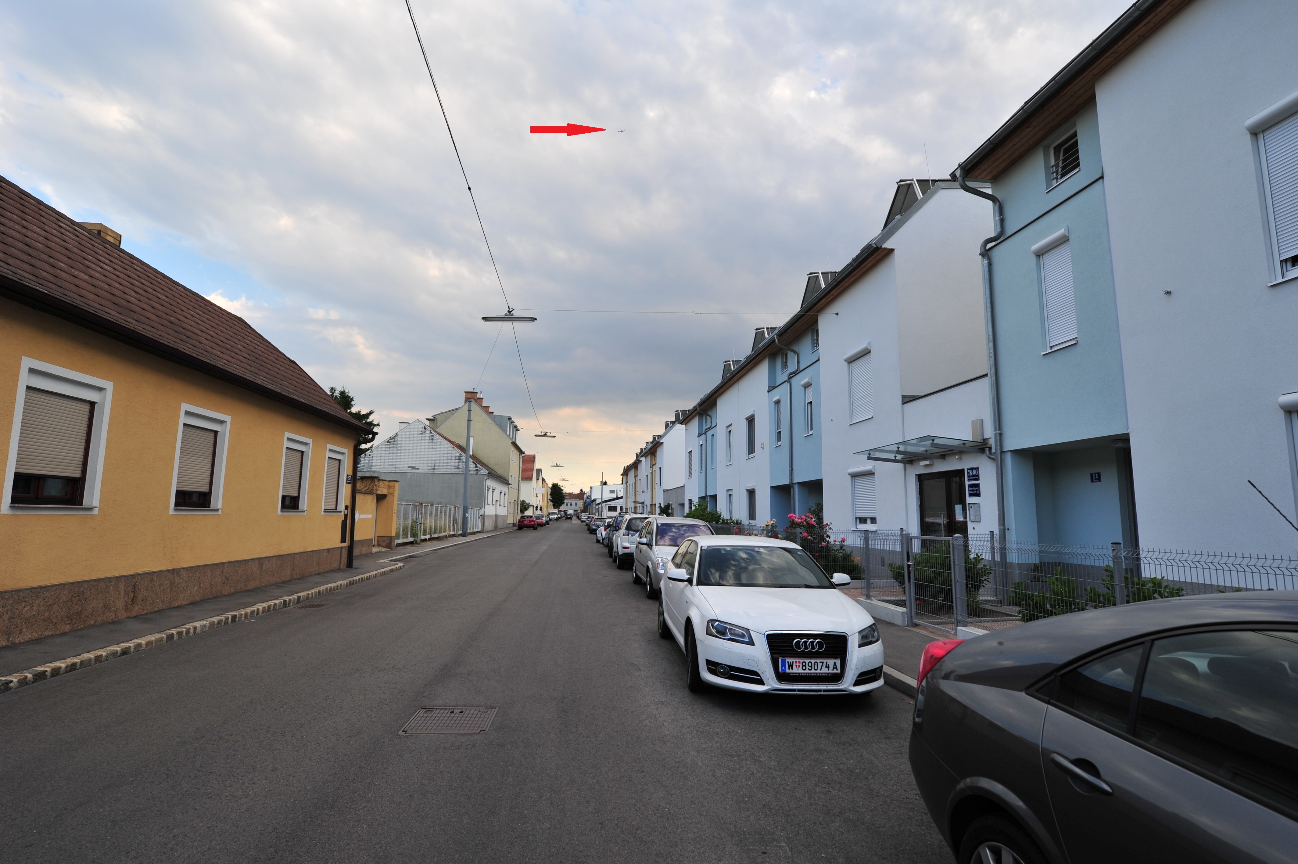 Angeblicher Fluglärm über Liesing - Foto: ZVG von einem Anrainer