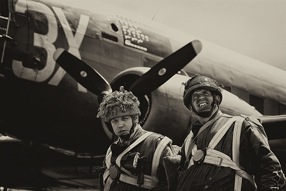 Reenactors in historischen Uniformen sorgten für tolle Fotomotive