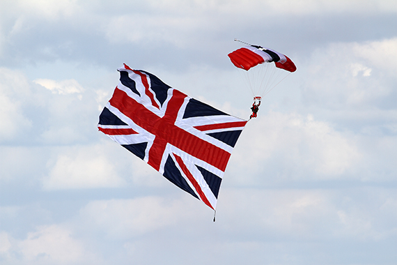 Der Union Jack durfte da natürlich nicht fehlen Der Union Jack durfte da natürlich nicht fehlen