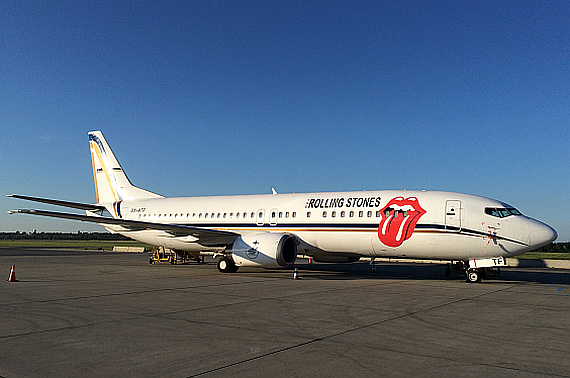 SX-ATF Rolling Stones Boeing 737 für AW Foto ZVG