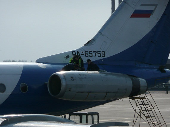 Klein sind die Triebwerke der TU-134 in Relation nicht. Klein sind die Triebwerke der TU-134 in Relation nicht.