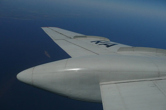 Etwas länger fliegt die Tupolev über die beiden Seen Ladoga und Onega. Deren Größe ist selbst aus der Luft unfassbar!