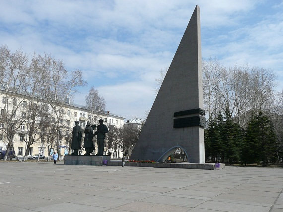 Ein Denkmal an den Großen Vaterländischen Krieg steht in jeder russischen Stadt.