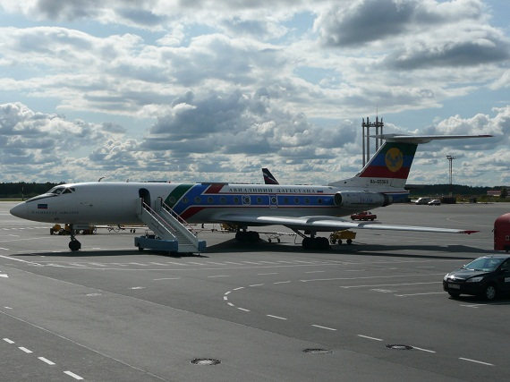 Die TU-134B-3 der Dagestan Airlines ist mittlerweile auch schon Geschichte, genauso wie die Airline selbst. Die TU-134B-3 der Dagestan Airlines ist mittlerweile auch schon Geschichte, genauso wie die Airline selbst.
