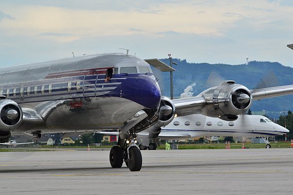 Flying Bulls DC-6 Closeup Foto PA Austrian Wings Media Crew