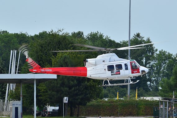 Zwei Helikopter der Heli Austria waren ebenfalls zugegen.