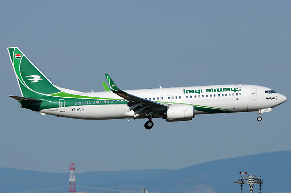 Iraqi Airways Boeing 737-800 - Foto: Austrian Wings Media Crew Iraqi Airways Boeing 737-800 - Foto: Austrian Wings Media Crew