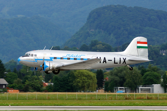 Die Li-2 beim Fly-In am Freitag - Foto: Lukas Kinneswenger