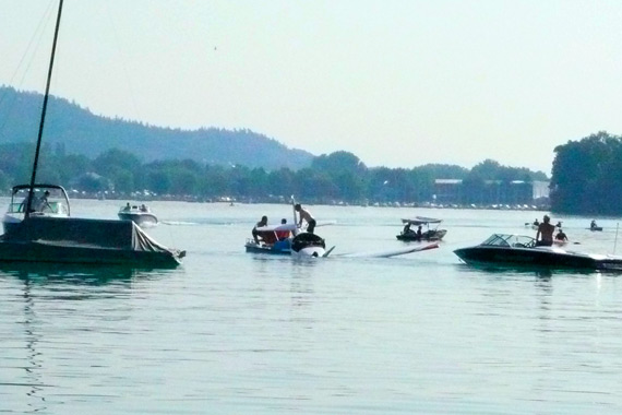 Notlandung der D-MOSD im Wörthersee - Foto: Lukas Waltenberger