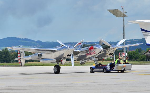Die P-38 der Flying Bulls im Static Display. Die P-38 der Flying Bulls im Static Display.
