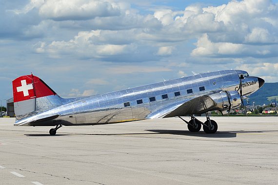 Swissair DC-3 rollt_1 Foto PA Austrian Wings Media Crew Swissair DC-3 rollt_1 Foto PA Austrian Wings Media Crew