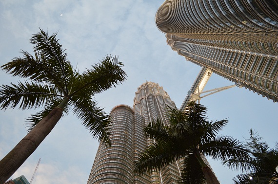 Das Wahrzeichen, die Petronas Twin Towers. Das Wahrzeichen, die Petronas Twin Towers.