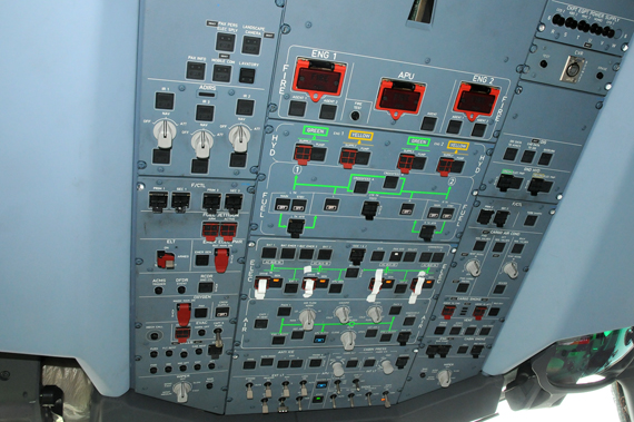 Airbus A350-900 Overhead Panel - Foto: Austrian Wings Media Crew Airbus A350-900 Overhead Panel - Foto: Austrian Wings Media Crew