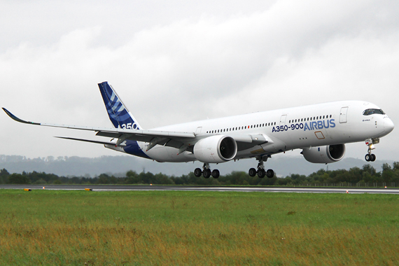 Airbus A350-900 in Linz Airbus A350-900 in Linz