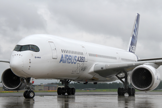 Airbus A350-900 in Linz