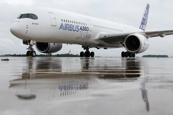 Airbus A350-900 in Linz Airbus A350-900 in Linz