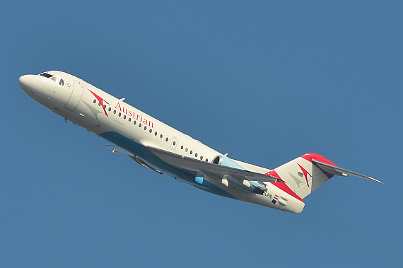 AUa Austrian Airlines fokker 70 OE-LFR Foto PA Austrian Wings Media Crew