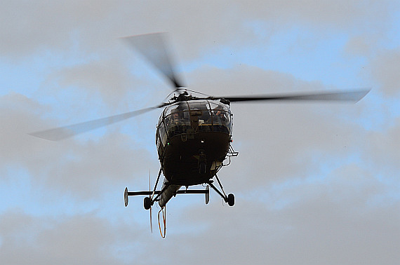 Bundesheer Hubschrauber Anflug Heldenplatz 2014_10 Alouette III Foto PHuber