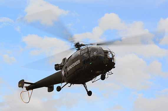 Bundesheer Hubschrauber Anflug Heldenplatz 2014_11 Alouette III Foto PHuber