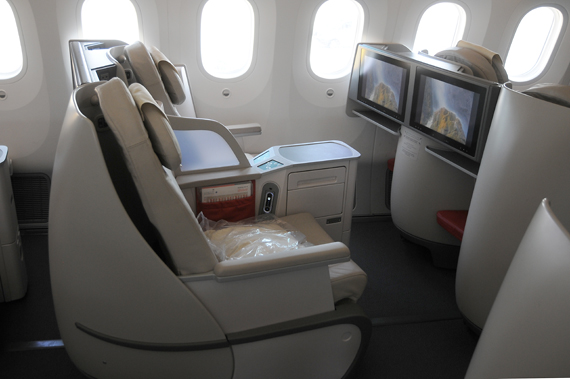 In der luxuriösen Business Class finden 24 Passagiere Platz.