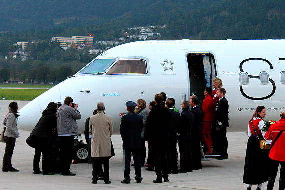 OE-LGO Taufe AUA Austrian AIrlines Flughafen Innsbruck 26. Oktober 2014 Foto Christian Schöpf_5