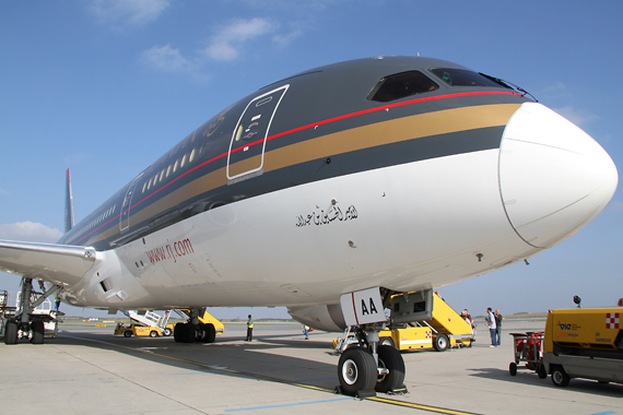 Royal Jordanian Dreamliner in Wien - Foto Austrian Wings Media Crew
