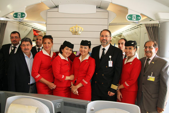 Royal Jordanian Dreamliner in Wien - Foto Austrian Wings Media Crew