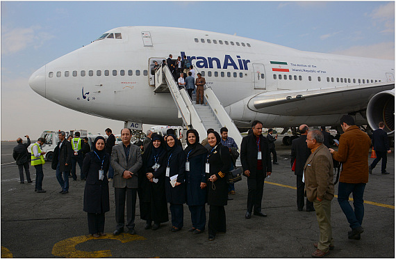 Iran air letzter Boeing 747SP Flug Personal Günther Pitterka