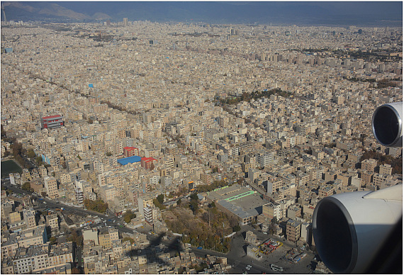 Blick auf Teheran.