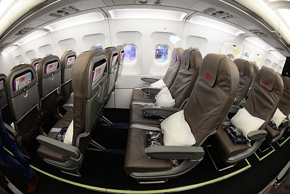 Blick in die Economy Class Blick in die Economy Class