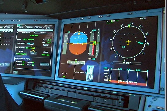 Das Flightdeck ist völlig digitalisiert.