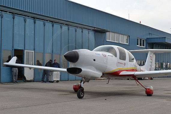 Diamond Aircraft DA50 Erstflug drehender Propeller Foto PA Austrian Wings Media Crew Diamond Aircraft DA50 Erstflug drehender Propeller Foto PA Austrian Wings Media Crew