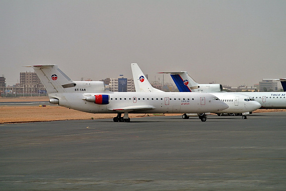 Die Yaks der Tarco Air aus dem Sudan. Quelle: Wikimedia Commons