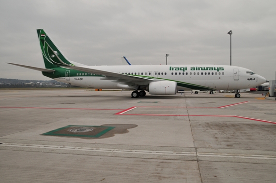 18. Bild, Copyright by Andy Herzog Zürich WEF 2015 Iraqi Airways Boeing 737-800