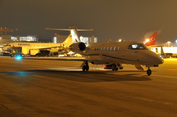 Das Irish Air Corps kam mit einem Bombardier Learjet LJ-60, #258 in die Schweiz