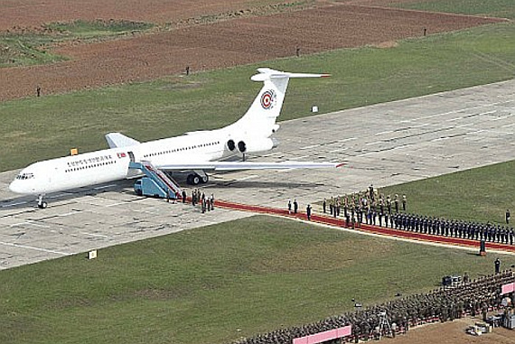 Nordkorea IL-62_2 Foto staatliche Nachrichtenagentur