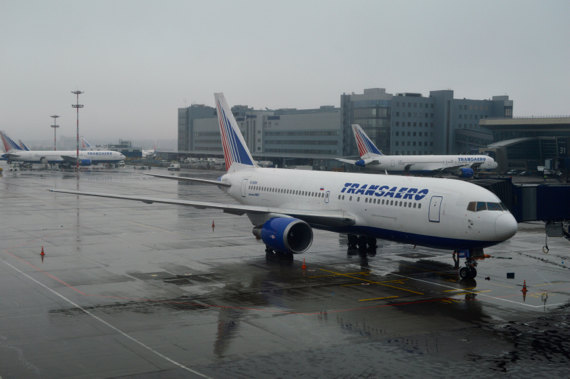 Eine der beiden B767-200ER von Transaero. Es ist immer wieder ein Highlight solche klassischen Boeing Jets fliegen zu sehen, vor allem in der ansprechenden Transaero Lackierung.