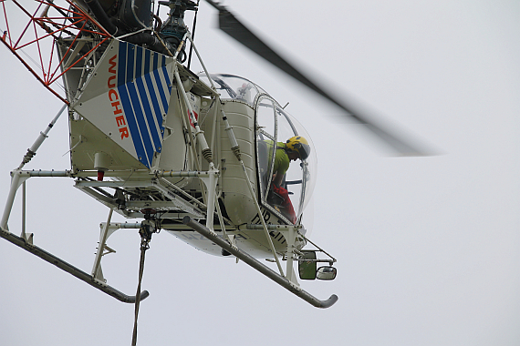 Die "Lama" war der erste bei Wucher eingesetzte Helikoptertyp und wird auch heute noch für vielfältige Lastenflüge bewährt herangezogen - Foto: V-I-P.tv Die "Lama" war der erste bei Wucher eingesetzte Helikoptertyp und wird auch heute noch für vielfältige Lastenflüge bewährt herangezogen - Foto: V-I-P.tv