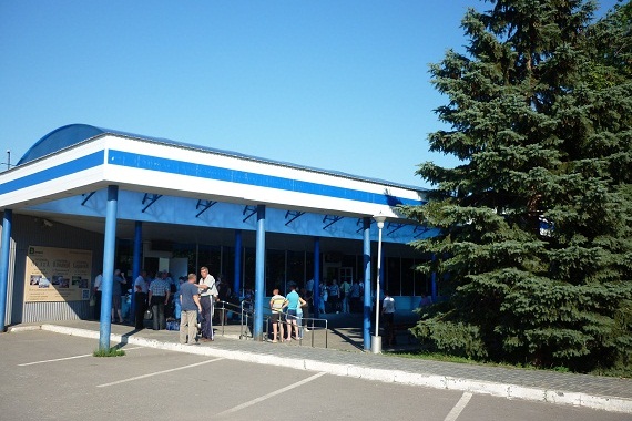 Der Ankunftsbereich in Saratov.