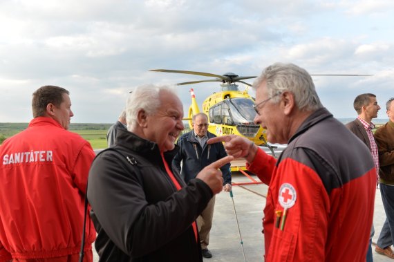 Veteranen der Flugrettung unter sich ...