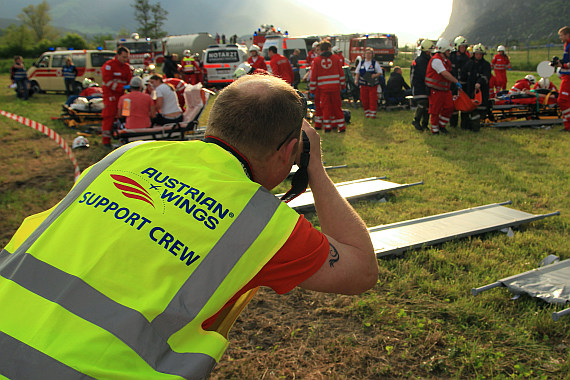 Austrian Wings Korrespondent Christian Schöpf bei der Arbeit - Foto: Daniel Rinner